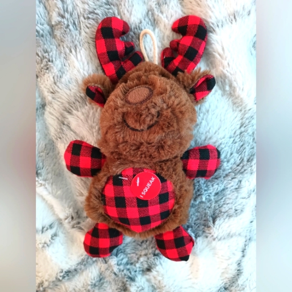 New Moose Christmas Dog Toy ❤️🖤